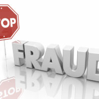 Stop Fraud Sign End Crime Theft 3d Illustration